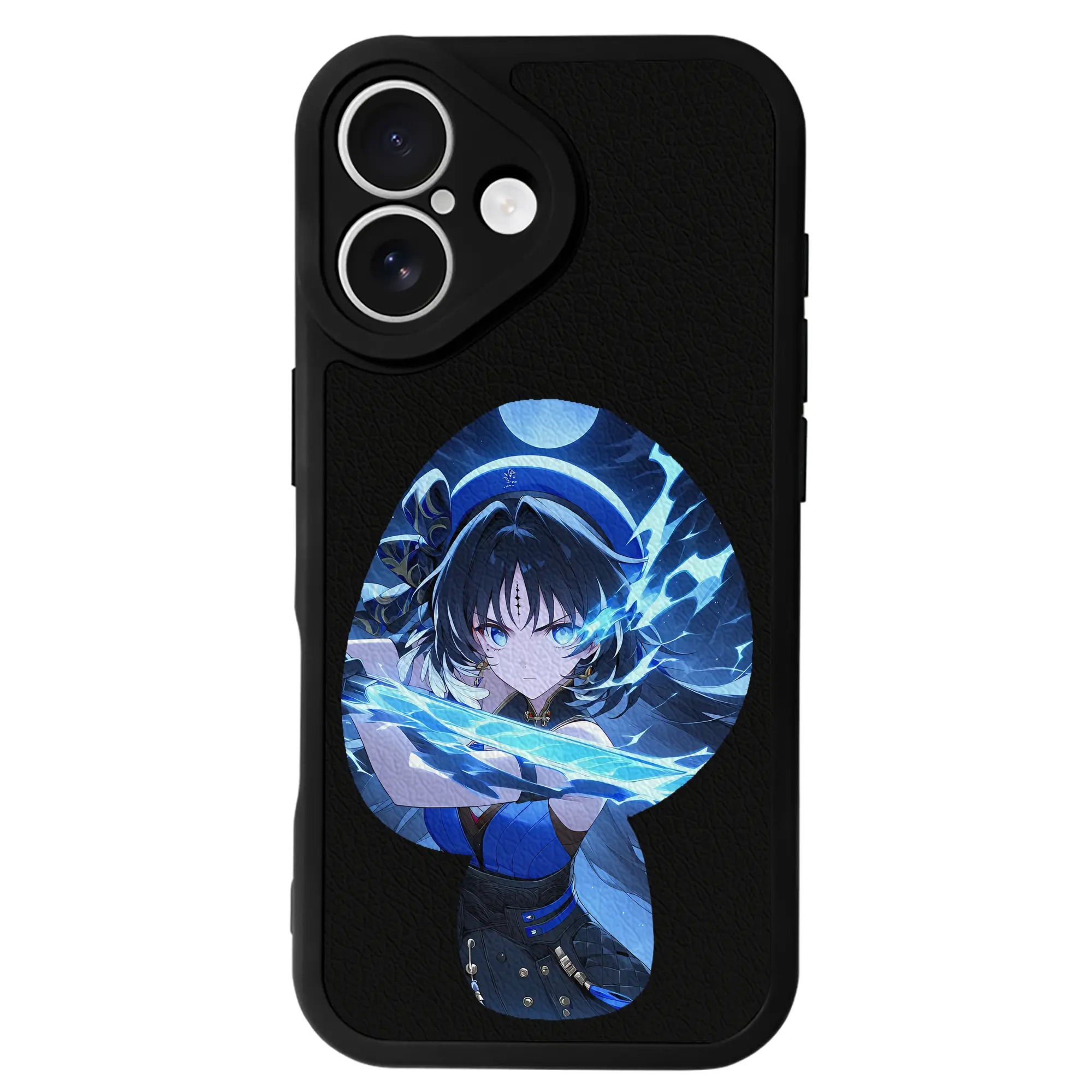 鳴潮 グッズ ヤンヤン - IPhone 16シリーズ対応 ・ シリコンスマホケース ・ レザー調 ・ 高精度フィット ・ 耐衝撃 ・ ワイヤレス充電対応 ・ 精密カット